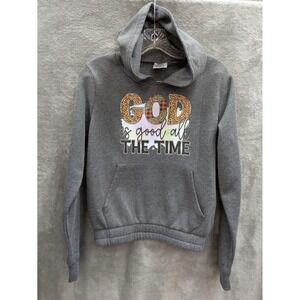 Christian Hoodie Women's Upcycled Share Your‎ Faith God Is Good All The Time